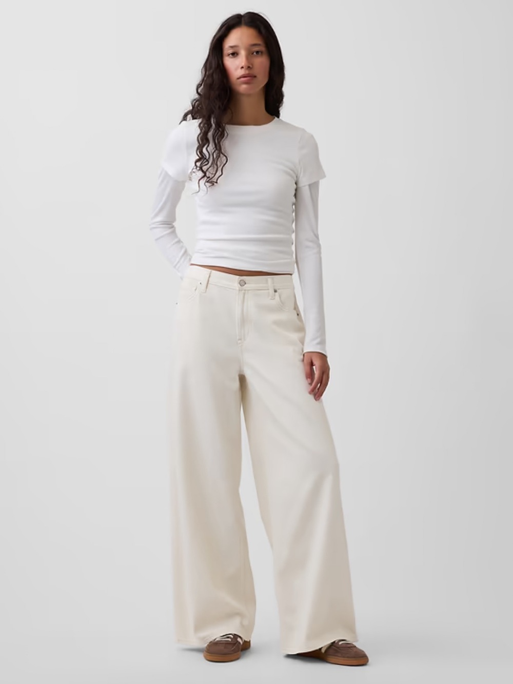Gap Mid Rise UltraSoft Baggy Jeans